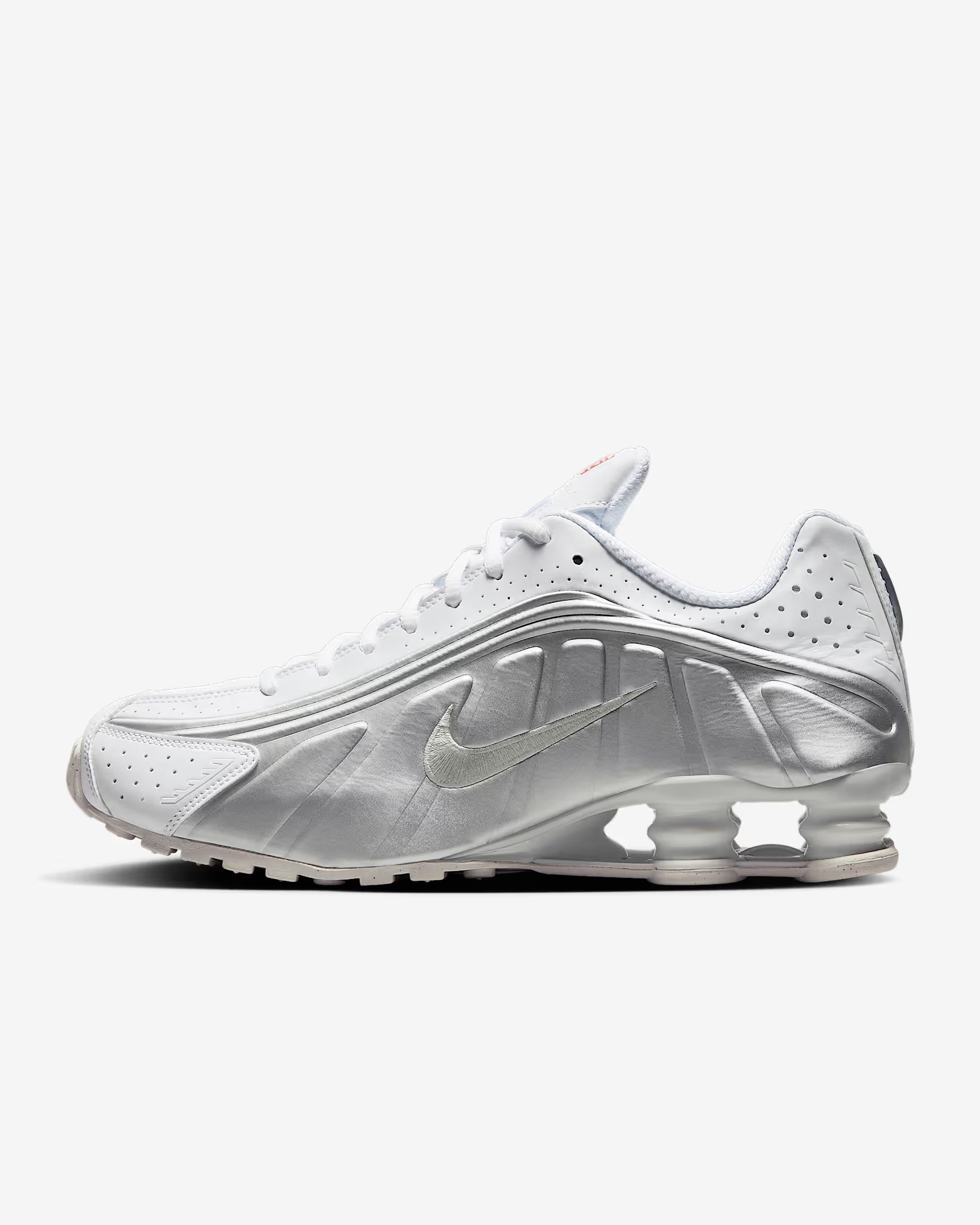 Nike Shox R4 White/Bright Crimson/Metallic Silver
