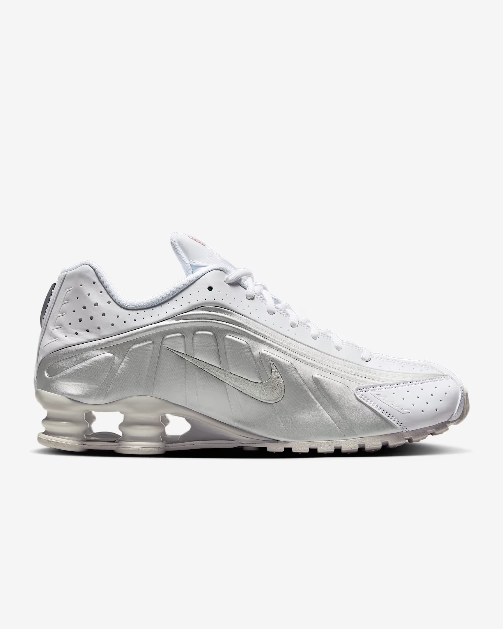 Nike Shox R4 White/Bright Crimson/Metallic Silver