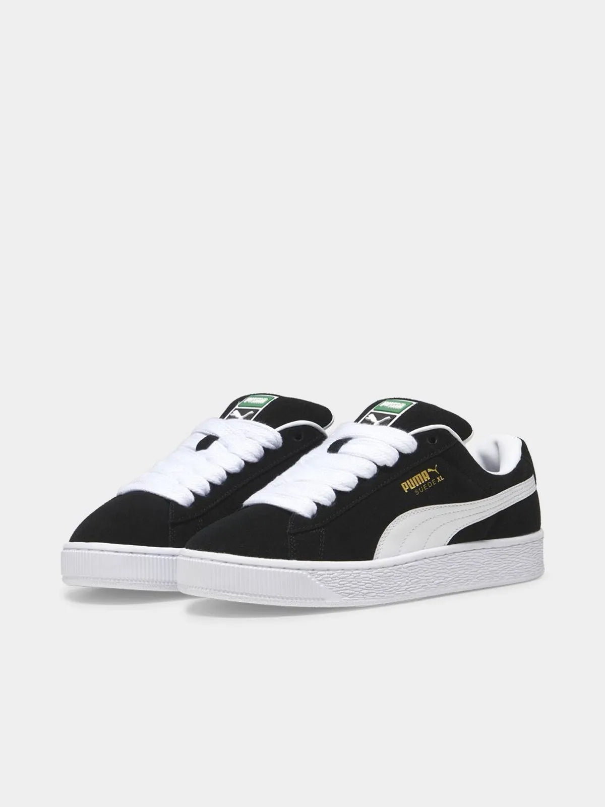 Puma Suede XL Sneakers Unisex Black-PUMA White