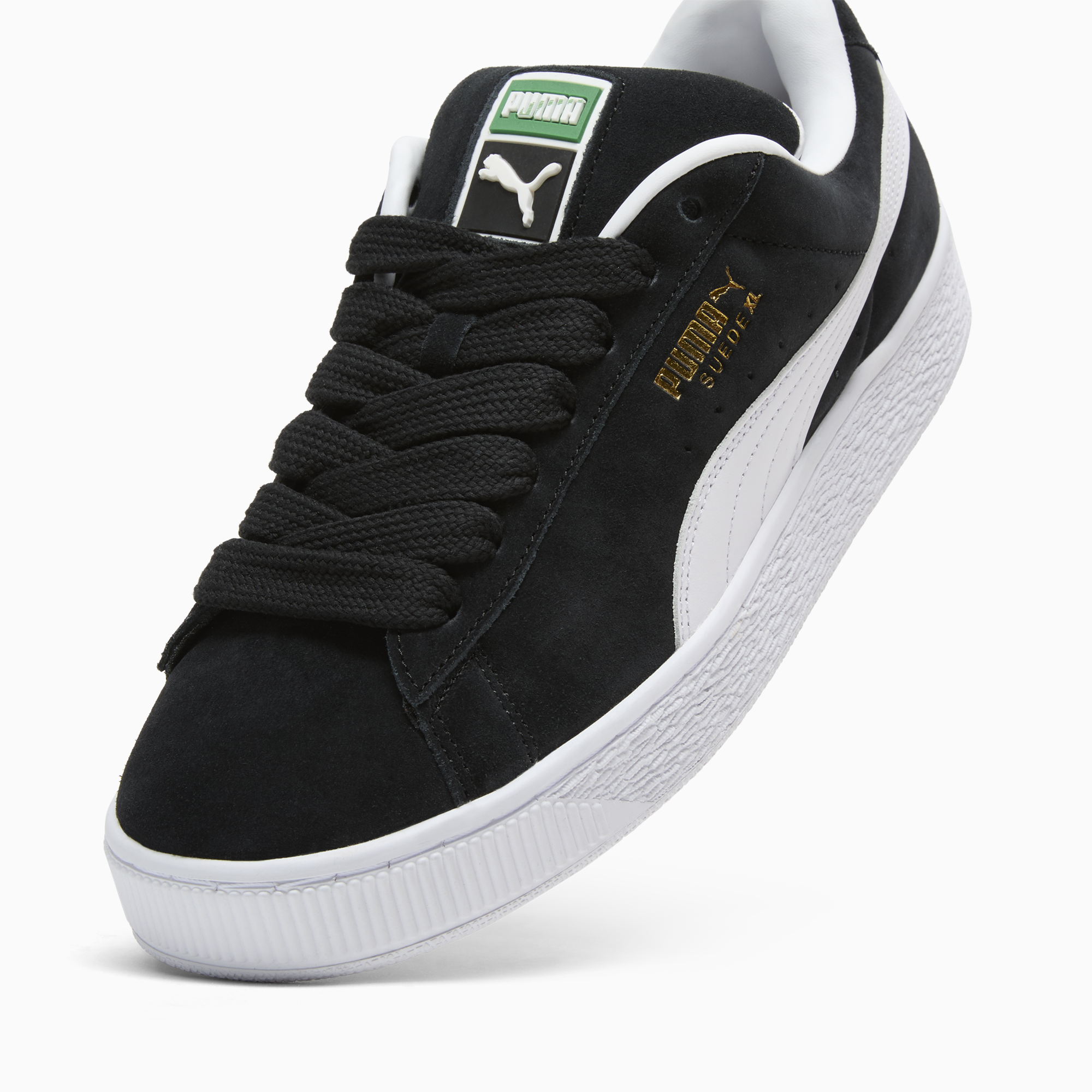 Puma Suede XL Sneakers Unisex Black-PUMA White
