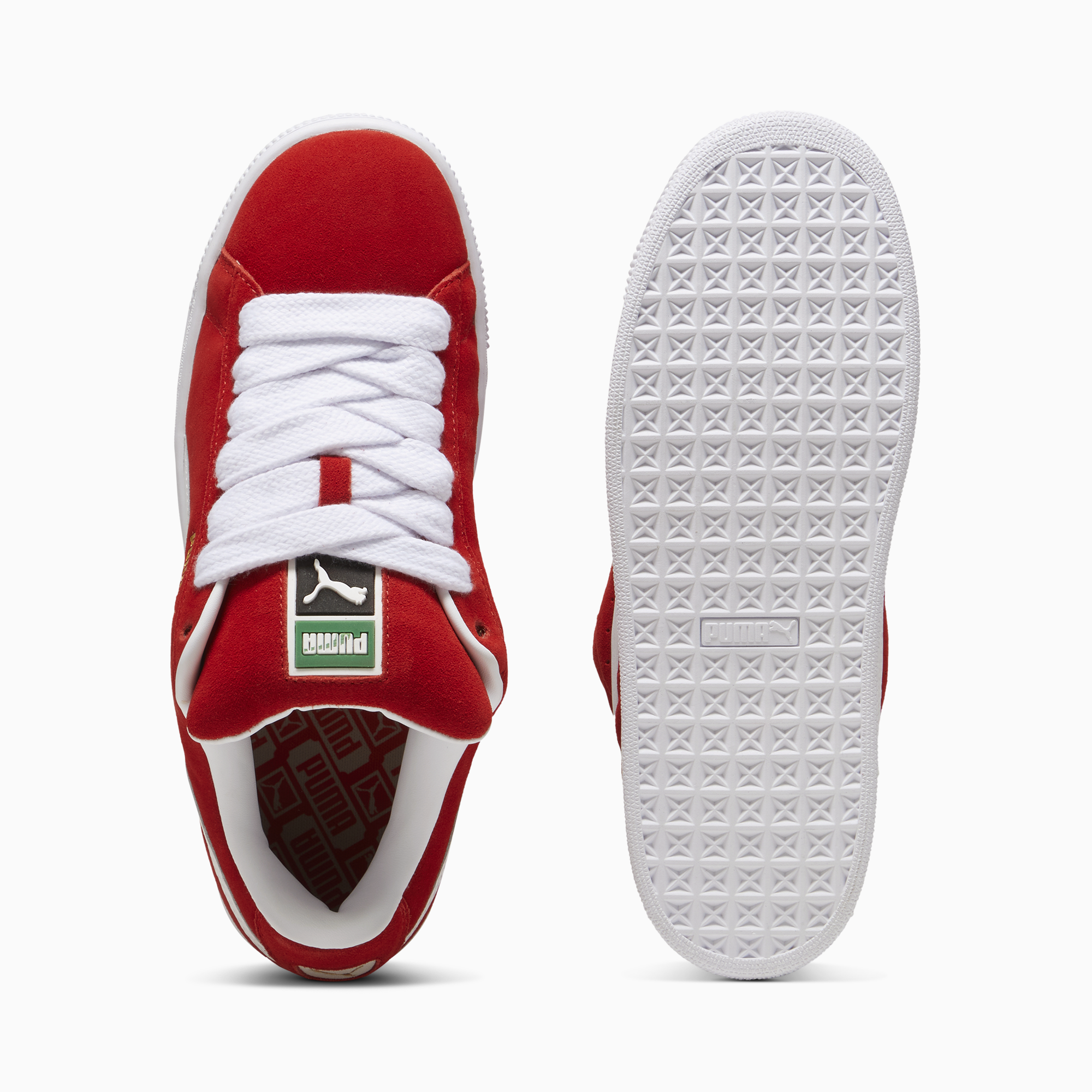 Puma Suede XL Sneakers Unisex Red-PUMA White