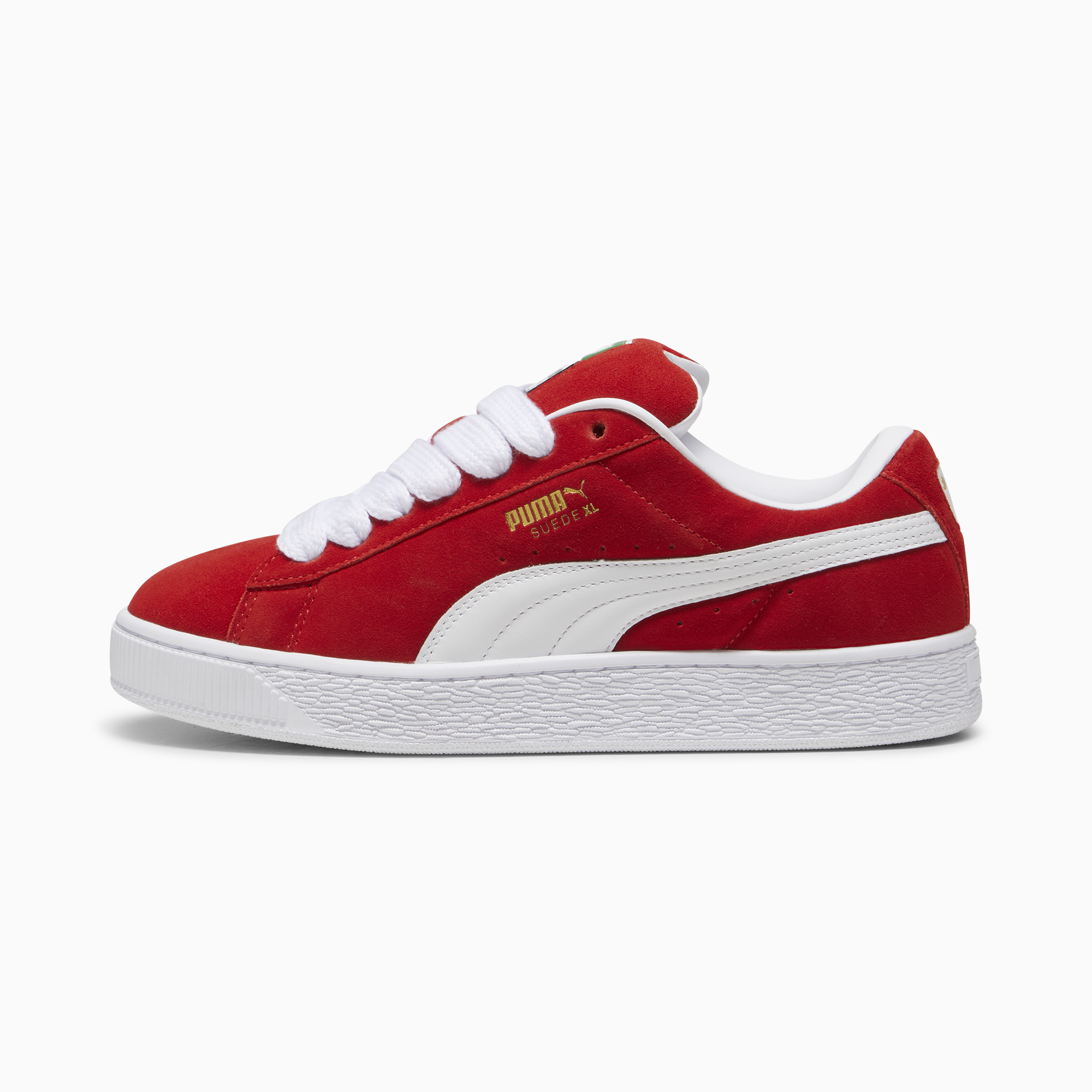 Puma Suede XL Sneakers Unisex Red-PUMA White