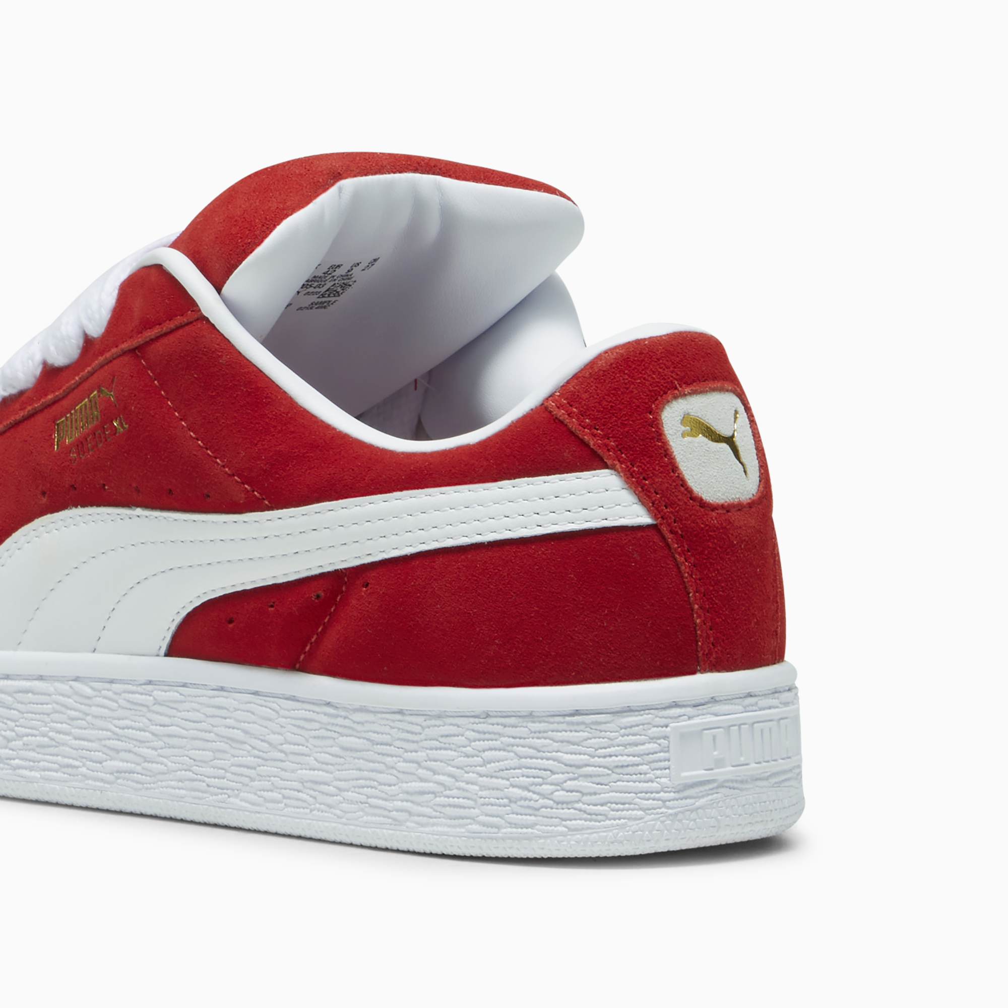 Puma Suede XL Sneakers Unisex Red-PUMA White